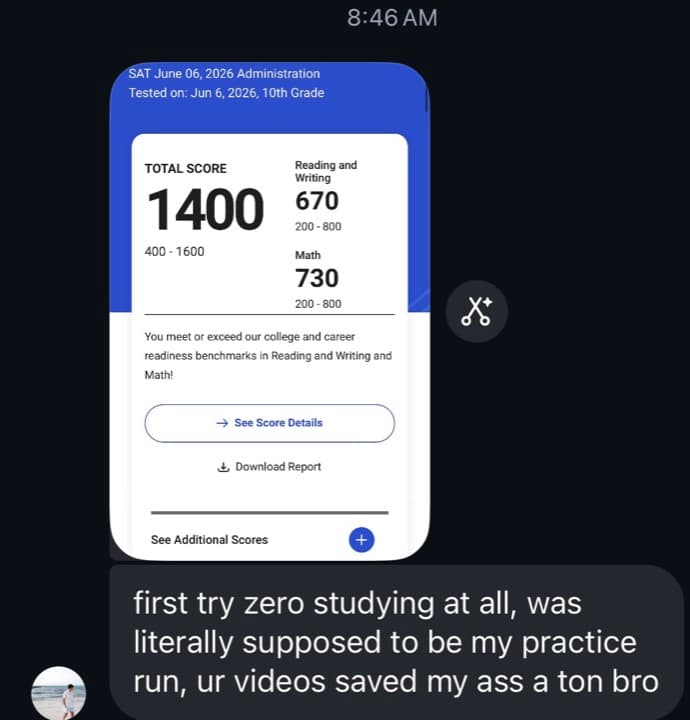 1500 Blueprint student testimonial