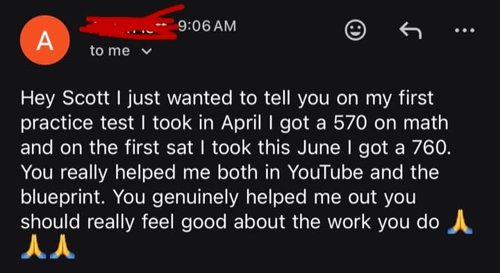 1500 Blueprint student testimonial